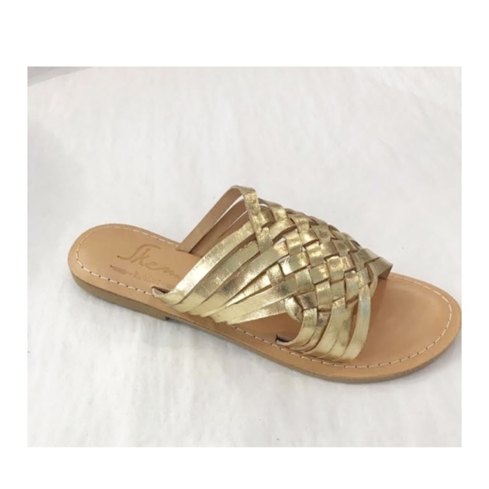NEW Skemo Gold Braided Flats